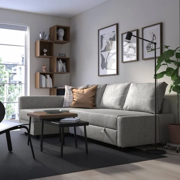 IKEA FRIHETEN sleeper sectional,3 seat w/storage