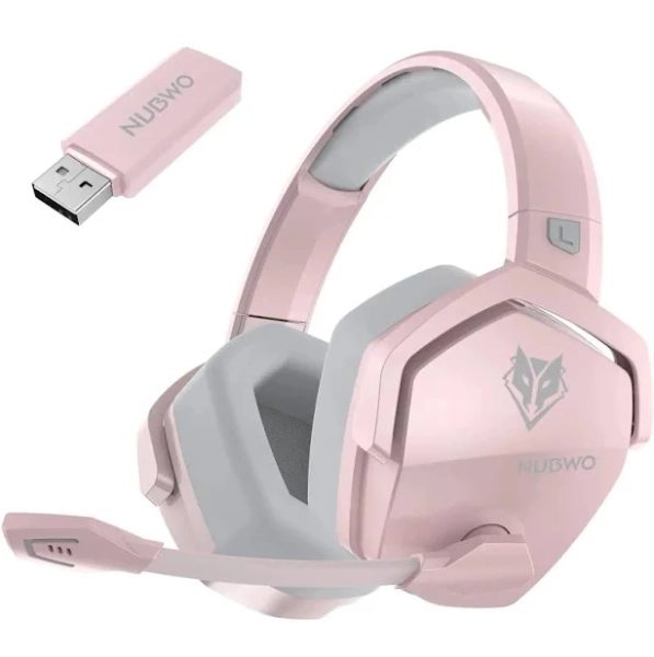 Dual Wireless Gaming Headset With Microphone For PS5 PC Mobile And Switch - Pink | Uplifted Goods