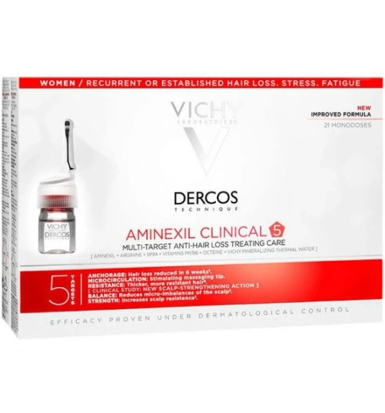 Vichy Dercos Aminexil Clinical 5 for Women 21 monodoses