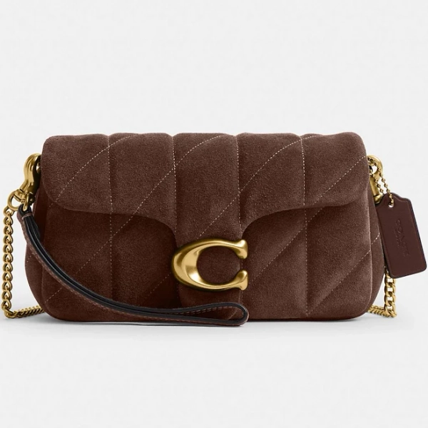 COACH Tabby Chain Crossbody Bag 19 With Quilting Women's