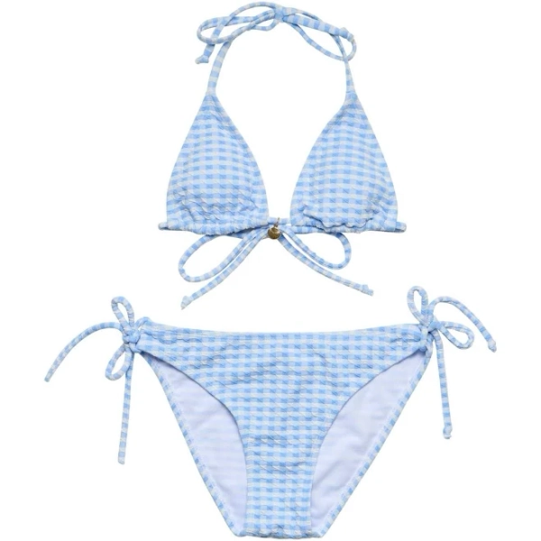 Snapper Rock Seaside Gingham Triangle Bikini Girls