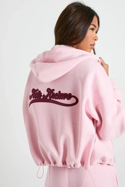 Ath Archive Self Fabric Applique Zip Through Hoodie