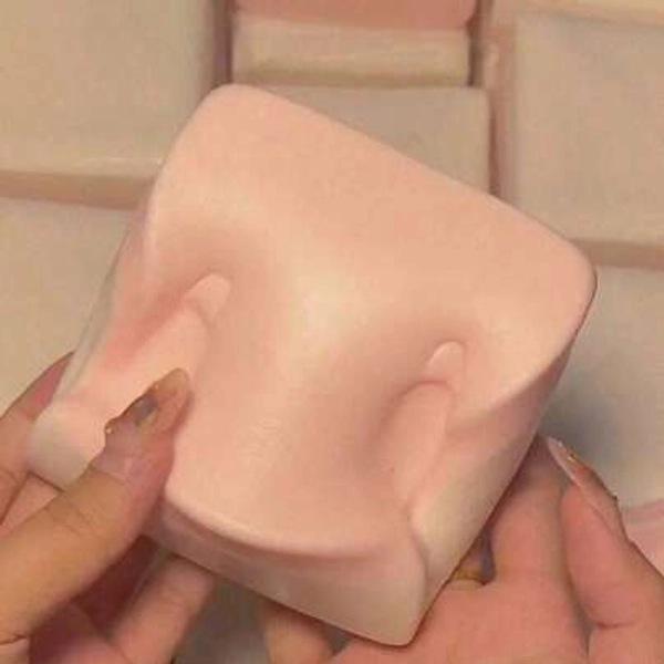 Squishy-1pc Strawberry Cheese Toast Squishy Toy, Soft Floppy Squeeze Fidget Toy, Cute Slow Rebound Stress Relief Desk Toy For Teens Adults, Gift - Size Squeeze Ice Cubes (randomly Mixed)