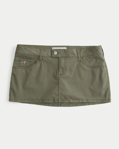 Ultra Low-Rise Twill Icon Micro Mini Skort