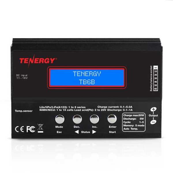 Tenergy TB6B Multifunctional Balance Charger for NiMH/NiCd/LiPo/Li-Fe Battery Packs + Power Supply