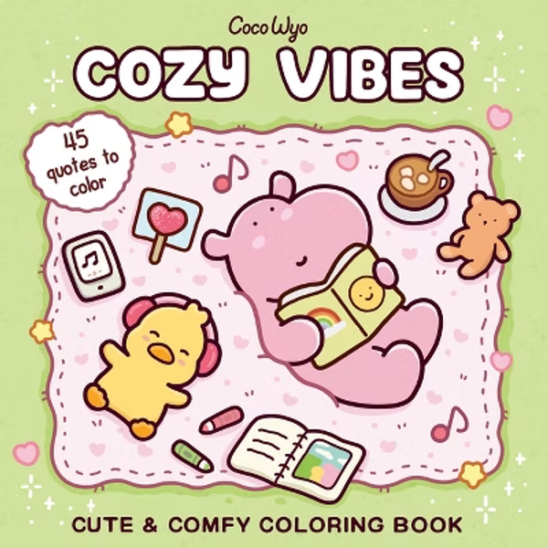Cozy Vibes (Cozy Spaces Coloring) by  Coco Wyo (Paperback)