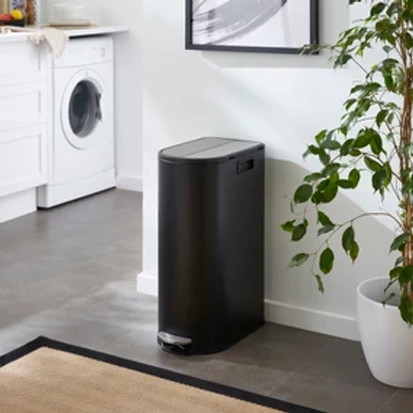 Oval Slimline 30L Soft Close Bin