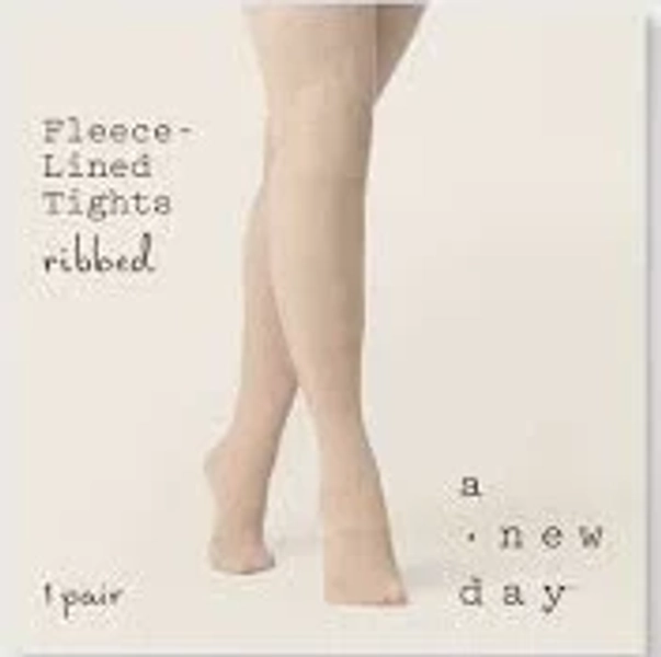 A New Day Women's Ribbed Fleece Lined Tights