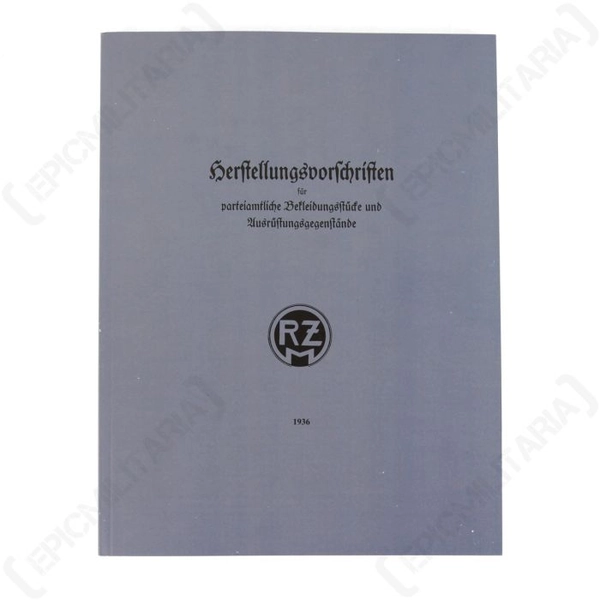 Manufacturing Regulations for Party Clothing and Equipment Manual