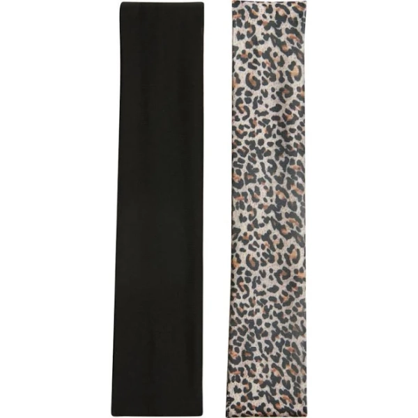 BP. Assorted 2-Pack Headbands in Black- Leopard at Nordstrom