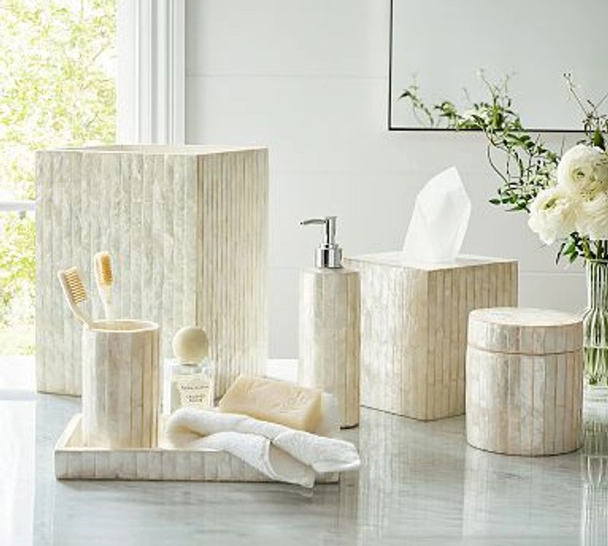 Capiz Bath Accessories