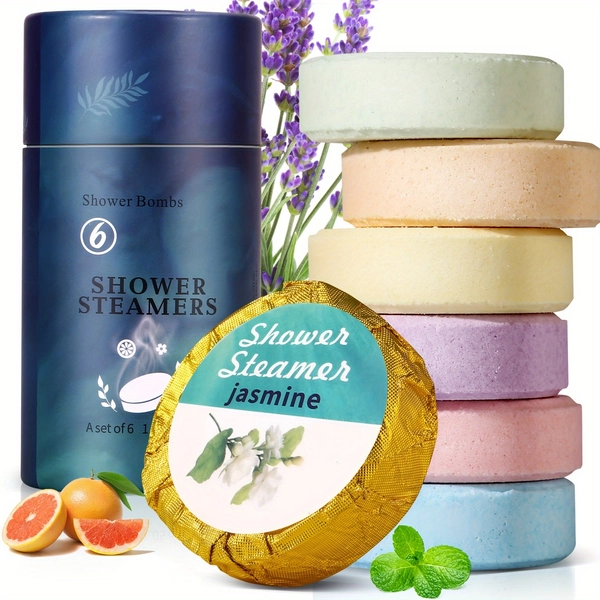 Shower Steamers - Birthday Gifts for Women 6 Pack Eucalyptus Lavender Shower Bombs With Essential Oils, Self Care Mom Gifts For Mothers Day Gifts for Wife Mom From Daughter, Gifts for Her Him Men Easter Gift
