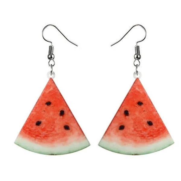 Funny Kawaii Lemon Bling Heart Earrings