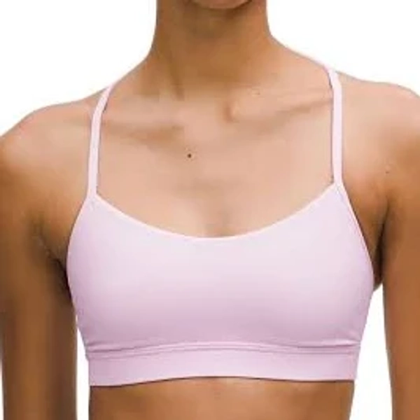 Lululemon Flow Y Bra Nulu - Pink Organza