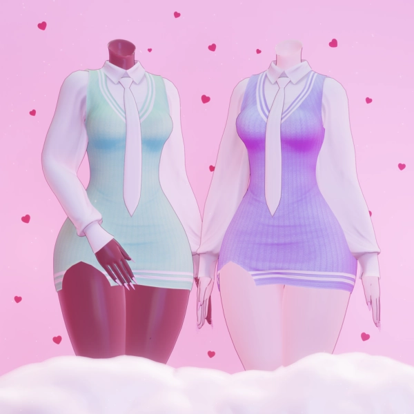 Gossip Dress - VRChat Asset