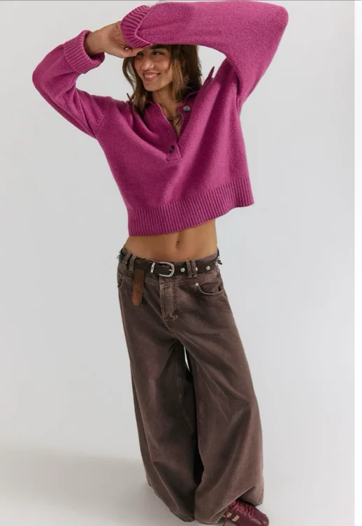We The Free Give And Take Baggy Wide-Leg Jeans