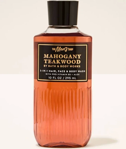 Bath & Body Works Mahogany Teakwood 3-in-1 Hair, Face & Body Wash