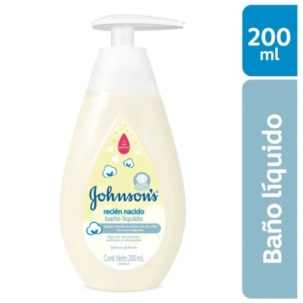 Baño Liquido Johnsons Baby Recien Nacido X 200ml