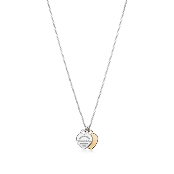 Return to Tiffany®  Double heart tag pendant