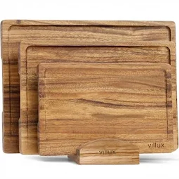 Villux Snijplank Snijplankenset Met Houder Snijplank Hout