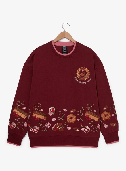 Her Universe Studio Ghibli® Kiki's Delivery Service Bakery Floral Embroidered Crewneck - BoxLunch Exclusive