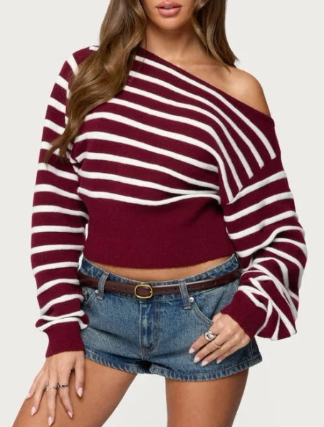 Edikted Women's Mika Off-the-Shoulder Oversized Sweater