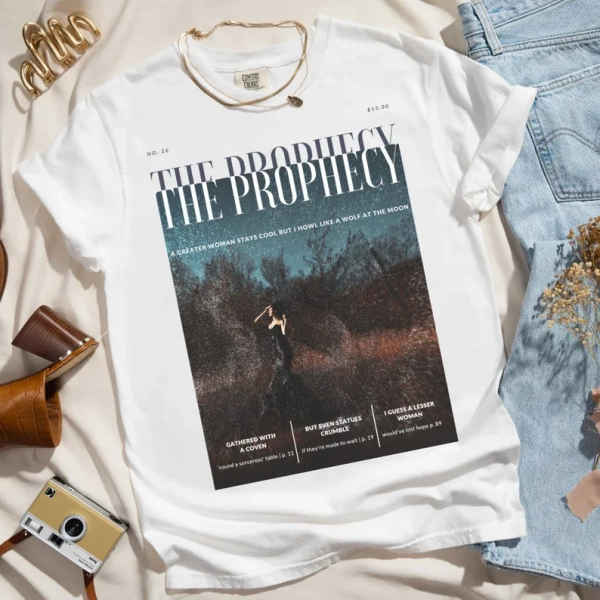 The Prophecy Shirt, Vintage Art Shirt, Magazine Style Shirt, Concert Crewneck, Comfort Colors 1717, Gifts for Her