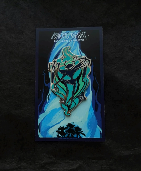 DELTARUNE Roaring Knight Enamel Pin