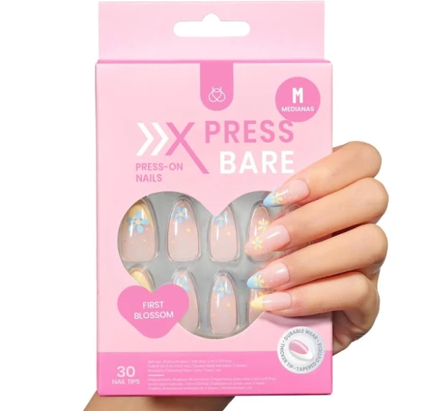 First Blossom Beetles Bare Press On Nails