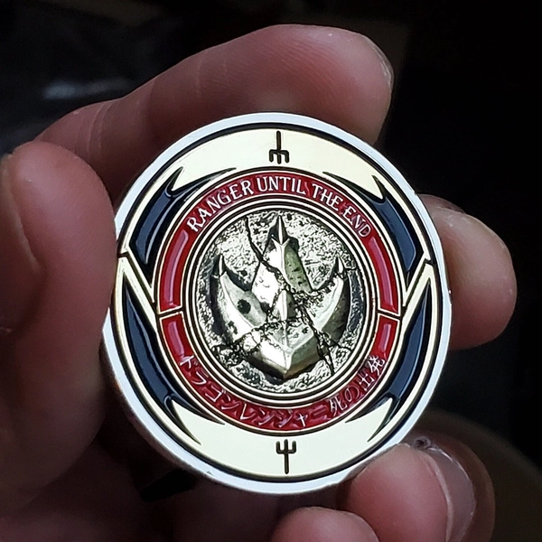 Ranger until the end Challenge coin Dragon Power Rangers