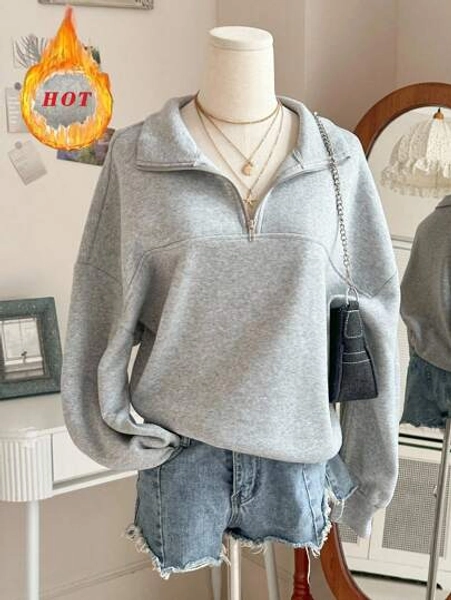 INAWLY Women's Loose Split Zip-Up Hoodie,Graduation,Teacher,Back To School Pullover Fall