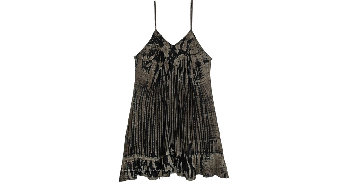 Shadow Earth Tie-Dye Summer Mini Dress