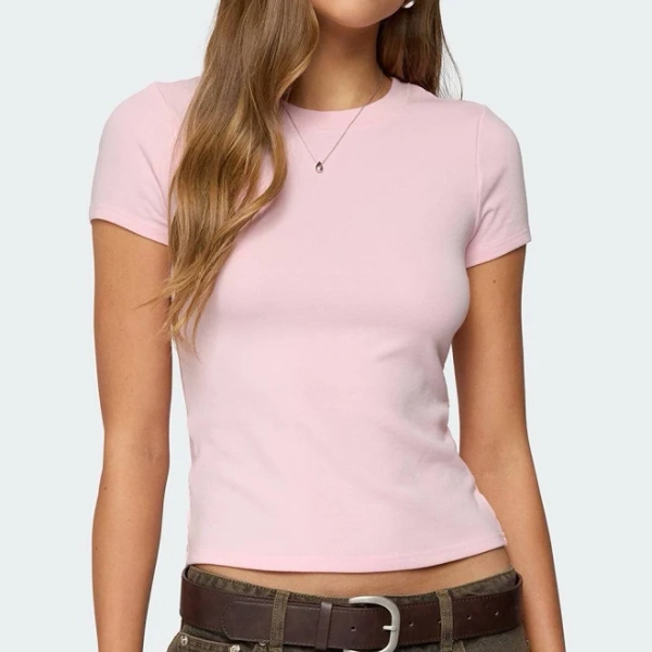 Edikted Women's Daphney Ribbed T-Shirt