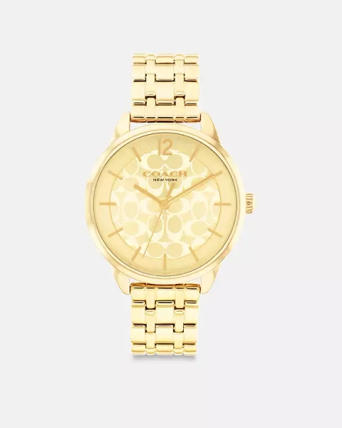 Gold Olivia Watch, 34 Mm
