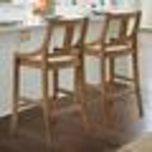 Nolan Bar & Counter Stool - Counter Height (24" Seat), Heritage Brown/Counter Height - Grandin Road