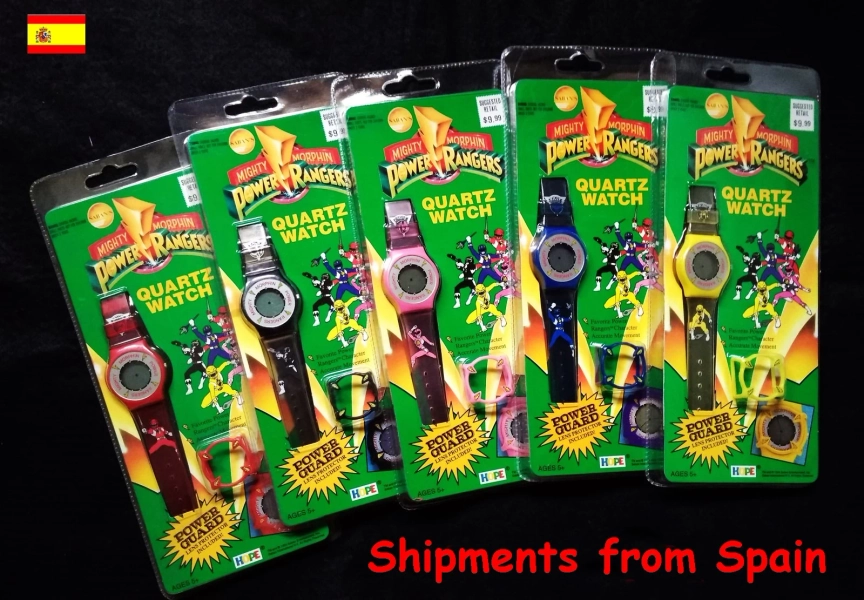 Power Ranger wristwatches in various colors (original)
