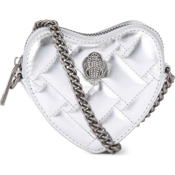 Kurt Geiger London Women's Micro Heart Leather Crossbody Bag
