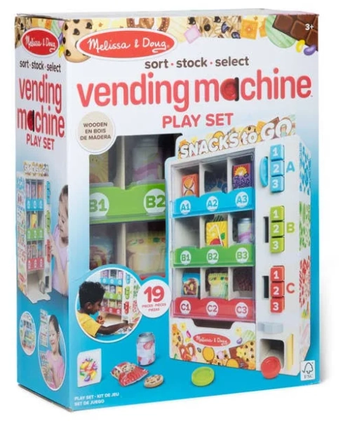 Melissa & Doug Sort, Stock, Select Wooden Vending Machine Play Set