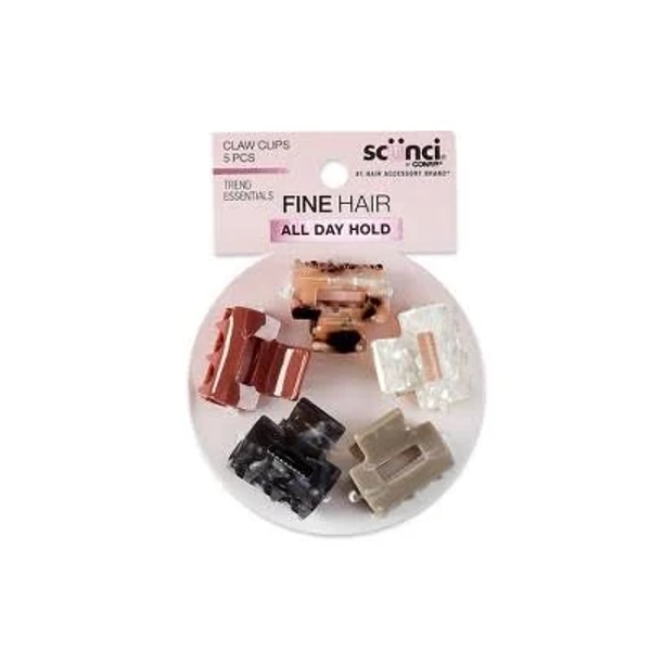 Mini Open Cut Claw Clips 5pk