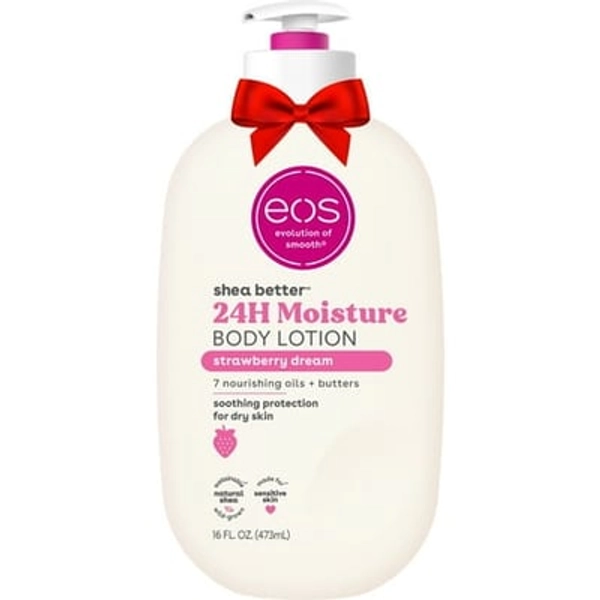 eos Products eos Shea Better Body Lotion for Dry Skin  Strawberry Dream  16 fl oz