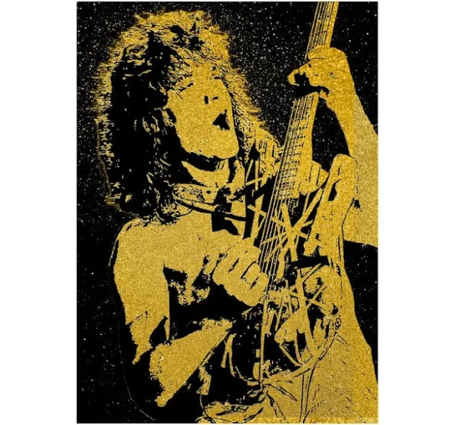 Eddie Van Halen Displate Metal Poster