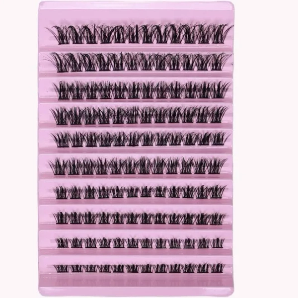 Lash Clusters 1Box Lashes 8-16mm Individual Lashes Natural Look D Curl Fluffy Cluster Lashes DIY Eyelash Extension