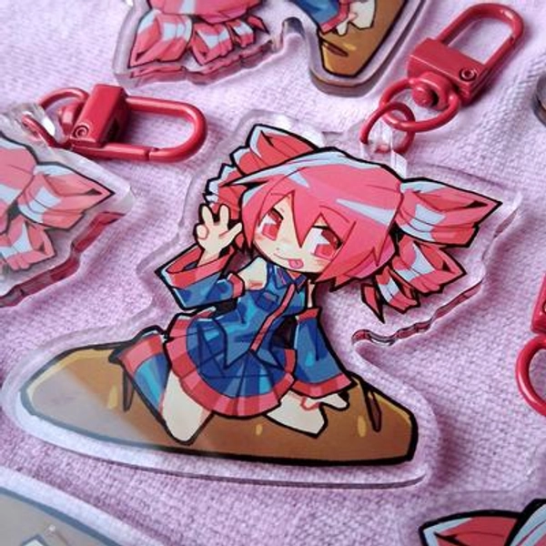 Kasane Teto Keychain | Acrylic Charm | 2.5" Double-Sided