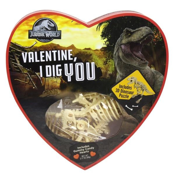 Frankford Jurassic World Gummy Candy Heart Box & 3-D Dino Puzzle 3.17oz - Walmart.com