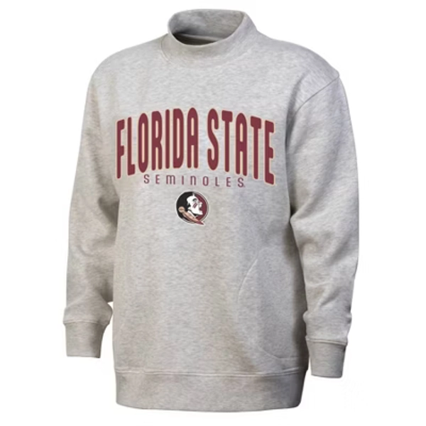 NCAA Florida State Seminoles Women's Mock Neck Sweatshirt - S