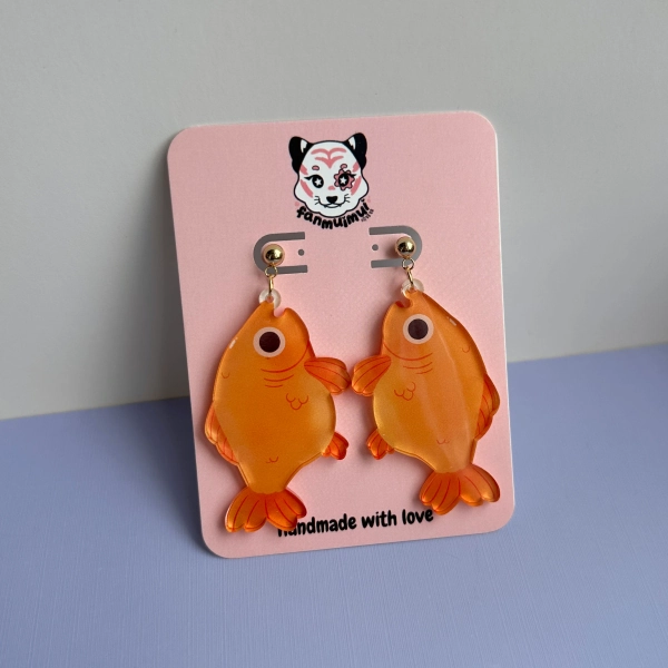 Goldfish Acrylic Earrings