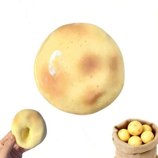 1pc Handmade Coconut Oil Squishy Ball - Upgraded Crunchy Fidget Stress Ball,Potato Crunchy Stress Balls,Ice Skin Fidget Sensory Toys Party Gifts / Holiday Gifts / Birthday Gifts / Relieving The Pressure On Fingers,For Adults. - Size Potato - 1pc - High Quality
