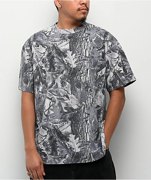 ITA Grey Camo Boxy T-Shirt