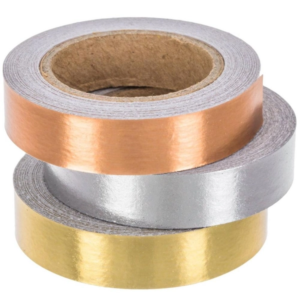 Gold, Silver &amp; Copper Foil Washi Tape