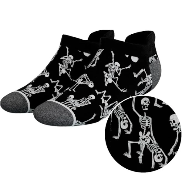 Shinesty Skeletons Heel Hammock Ankle Socks